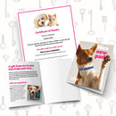 Nice New Pad Card and Certificate 