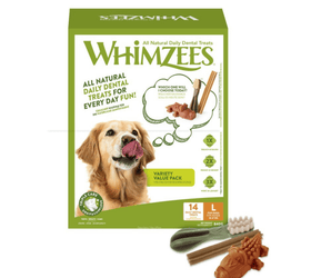 Whimzees Variety Value Pack - Dog Chew Treats for Large Dogs